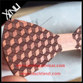 Mens Fancy Neckwear Large Handcraft Wooden Bow Tie with Silk Straps